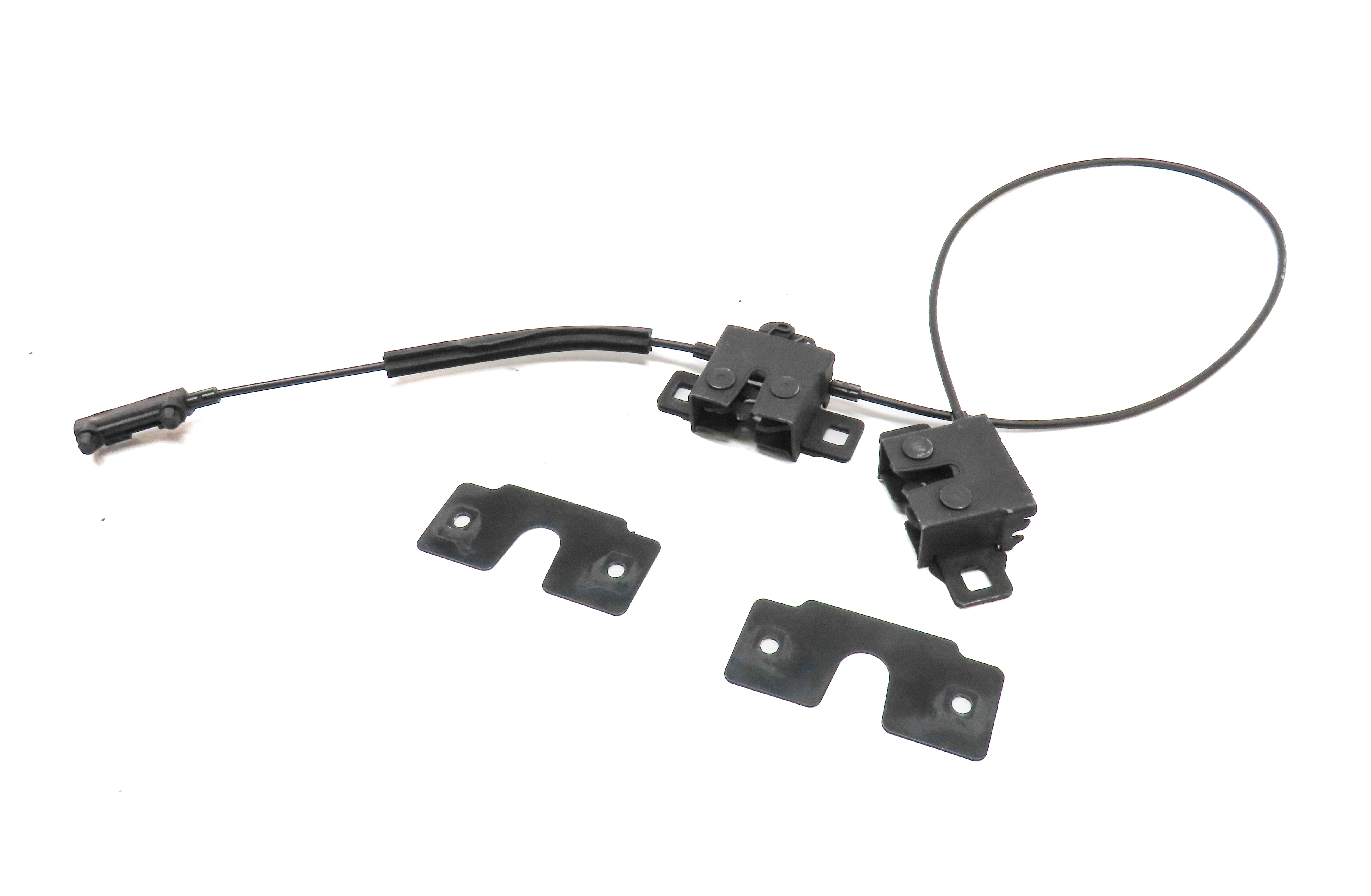 2014 RANGE ROVER SPORT (L494) FRONT LEFT & RIGHT LOWER HOOD LOCK LATCH CABLE SET — exact item pictured